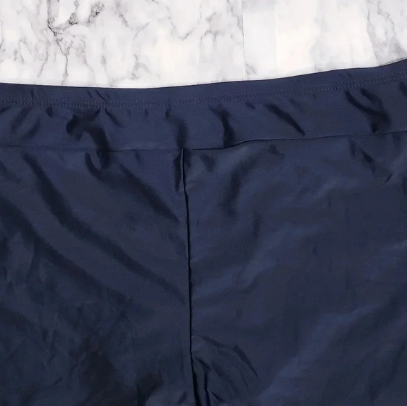 St. John's Bay Swim Short Bottom Color Black Built-In Brief - Picture 4 of 15